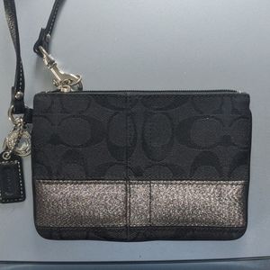 Black Coach Wristlet